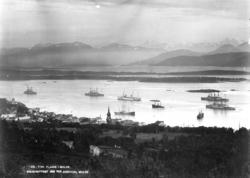 Molde sett fra nord vest., Det største flåtebesøk var i 1904