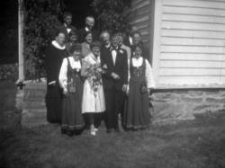 Fra bryllupet til Jonette Oppigard f.25.05.1934 og Arne Helm