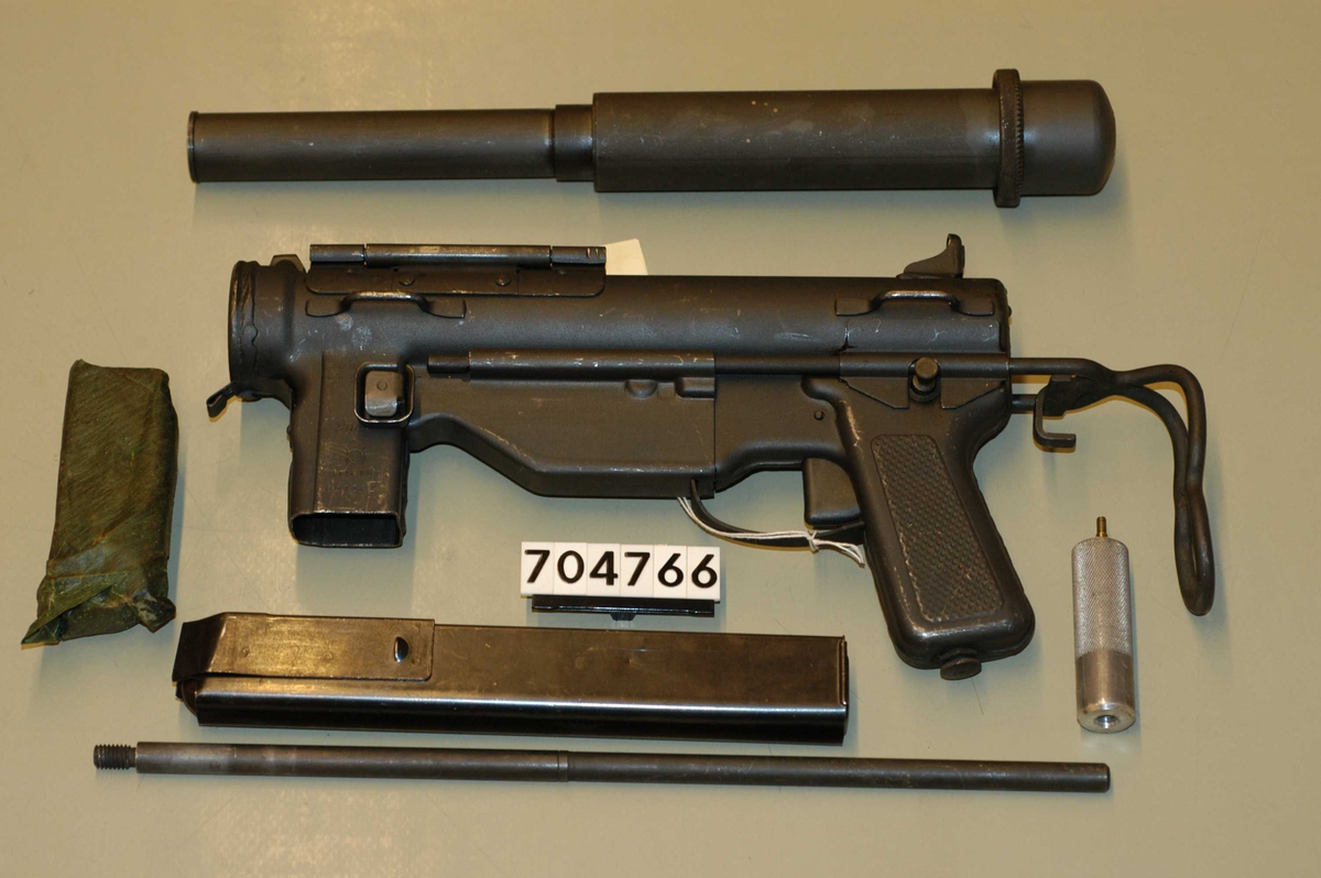 MP .45 ACP M3A1 (lyddempet)