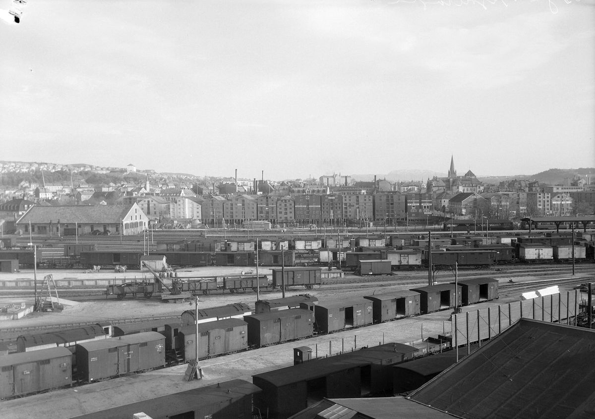 Utsikt over Trondheim fra Kjølelagerets tak