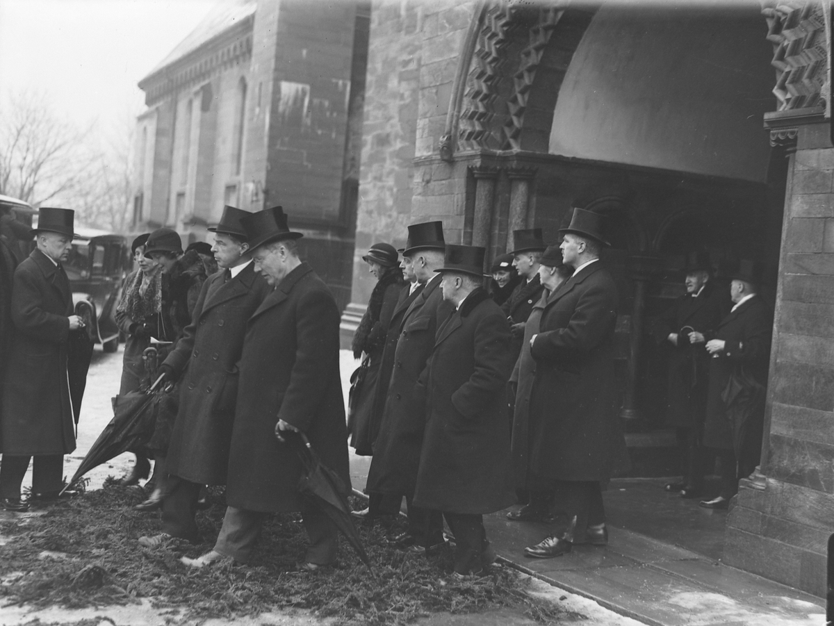 Begravelsen til Halfdan Bryn i Nidarosdomen