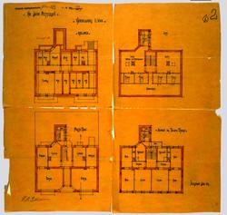 Våningshus for Herr Jacob Pettersen [Snitt]