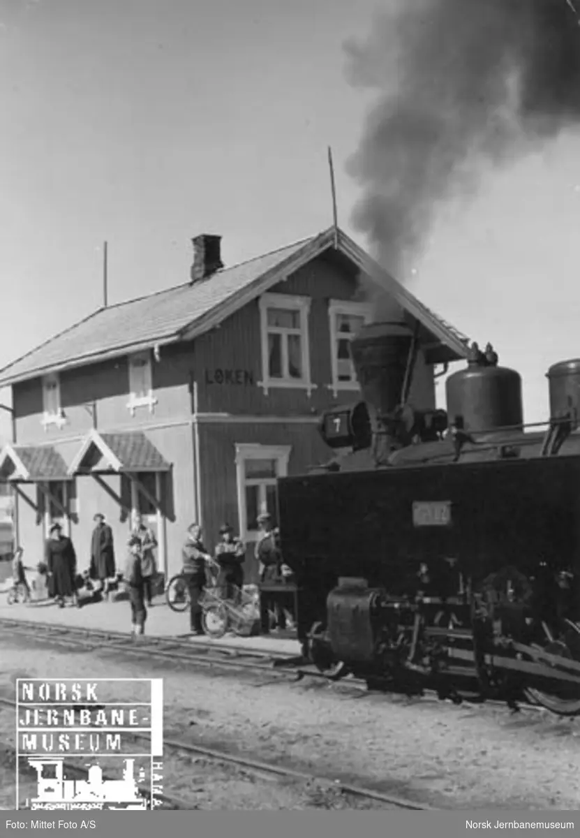 Med Aurskog-Hølandbanen fra Sørumsand til Skulerud : Løken stasjon