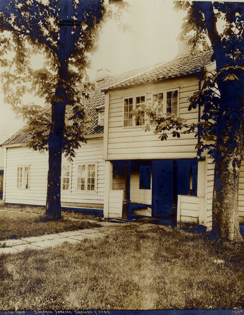 Bolig, Skeiane gård, Sandnes, Rogaland. Fotografert 1912.