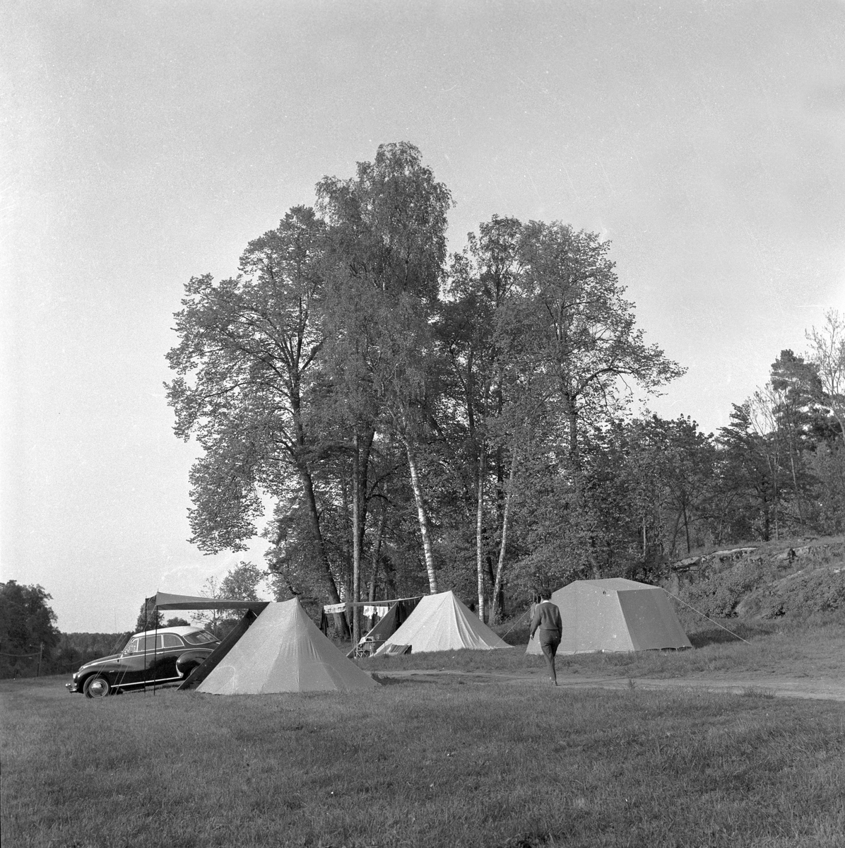 Camping, Stubjan. Fotografert 1959

