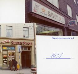 Fotomontasje, tobakksbutikker på Trondheimsveien og Vogts ga