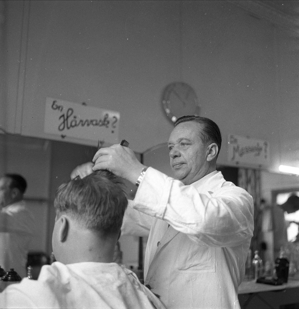 Frisørsalong, herrer, Oslo, 20.10.1956
