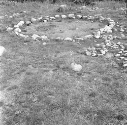 Skjeberg, Østfold. Fortidsminner. Steinsirkel.