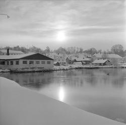 Son, Vestby, Akershus, 20.01.1959. Bebyggelse.