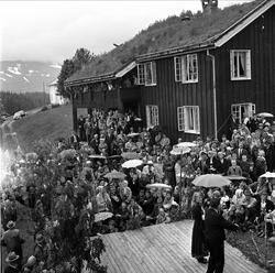 Rauland, Telemark, 07.07.1962. Bygning, våningshus.