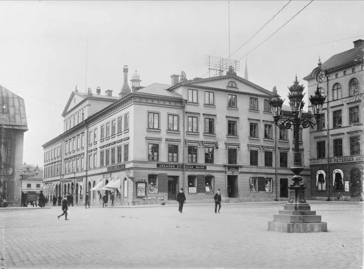 Uplands Enskilda Bank, kvarteret Rådhuset, Uppsala 1901 - 1902