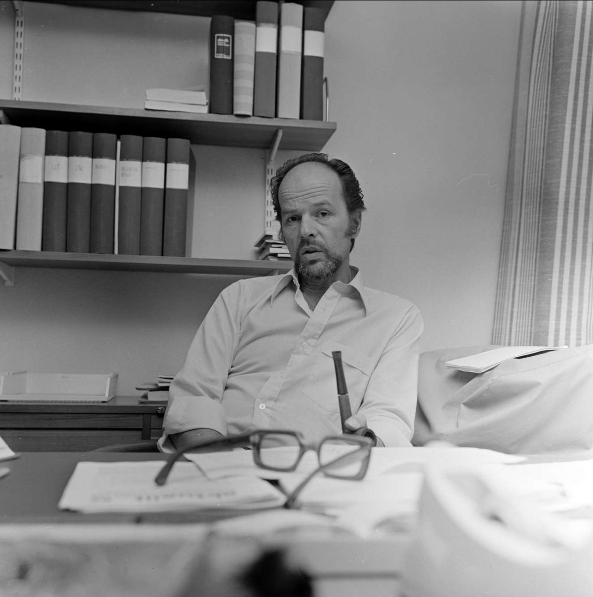 Bengt-Sverre Hållquist, ny rektor i Tierp, Uppland juli 1973