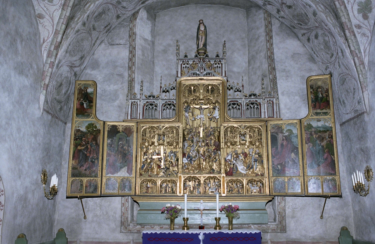 Altarskåp i Villberga kyrka, Uppland 1997