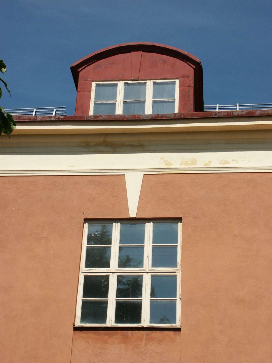 Gamla kappfabriken, Kapplasses, detalj av fasad mot Dalgatan, Uppsala 2003 