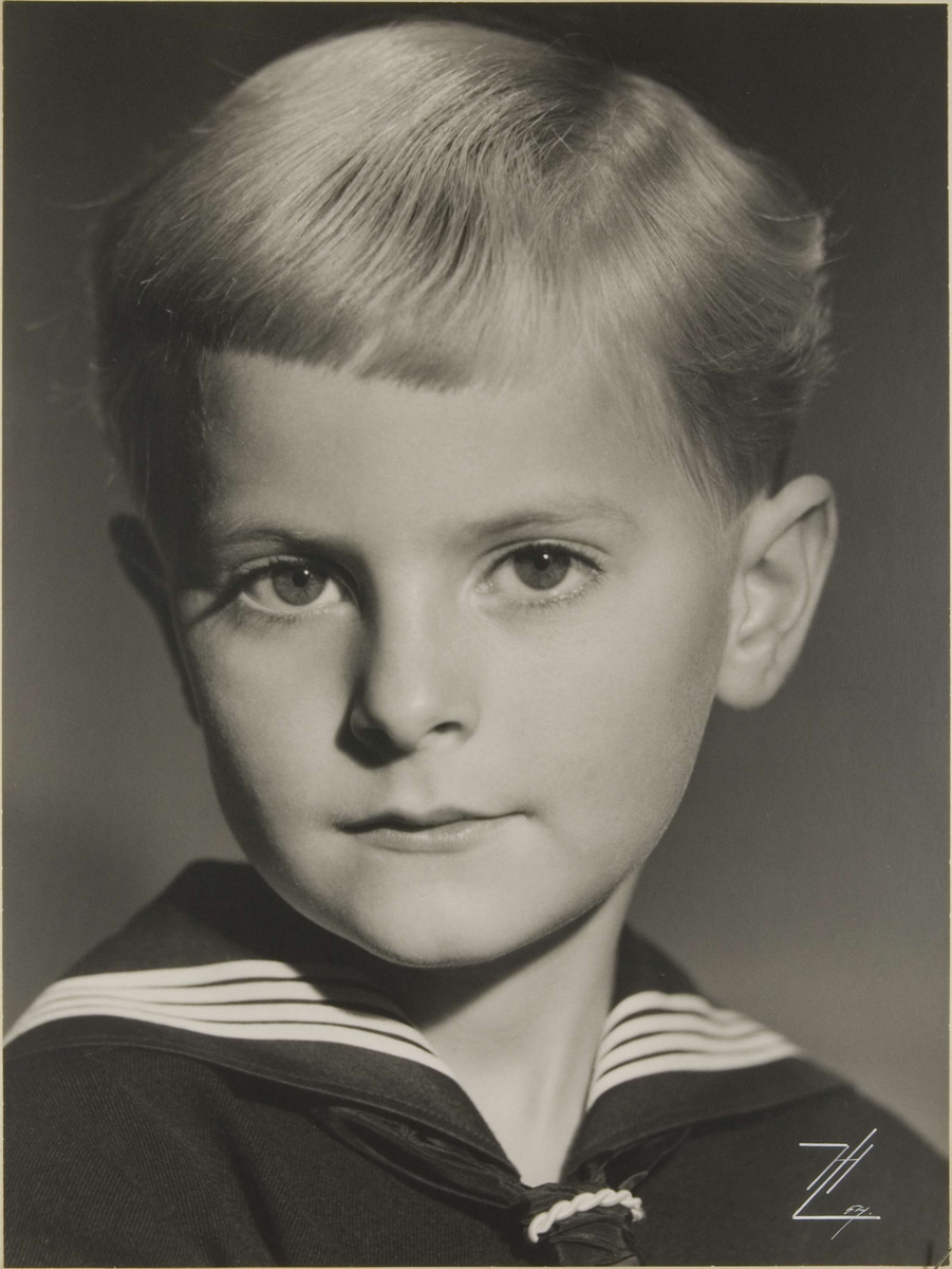 Barnporträtt - pojke, Uppsala 1954