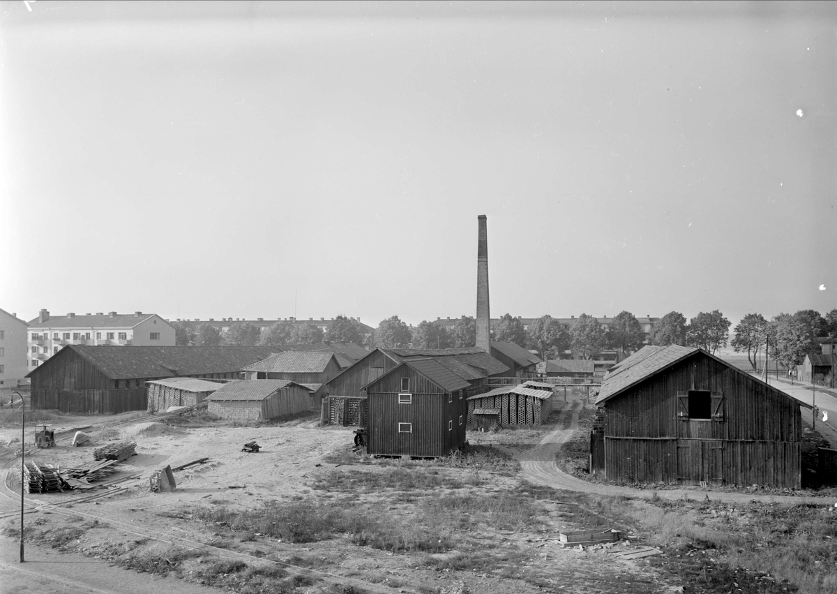 Vaksala Tegelbruk, kvarteret Håkan, Torkelsgatan, Fålhagen, Uppsala september 1947
