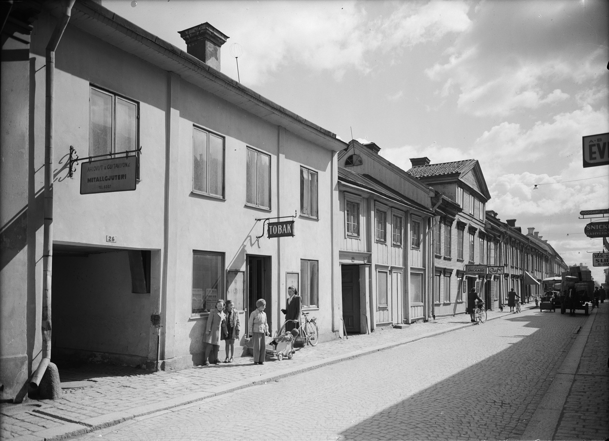 Kvarteret Svanen, Dragarbrunnsgatan, Uppsala 1946
