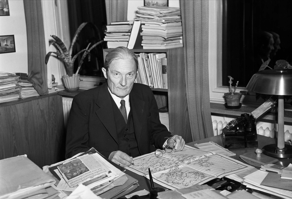 Professor Tor Bergeron, Uppsala februari 1953