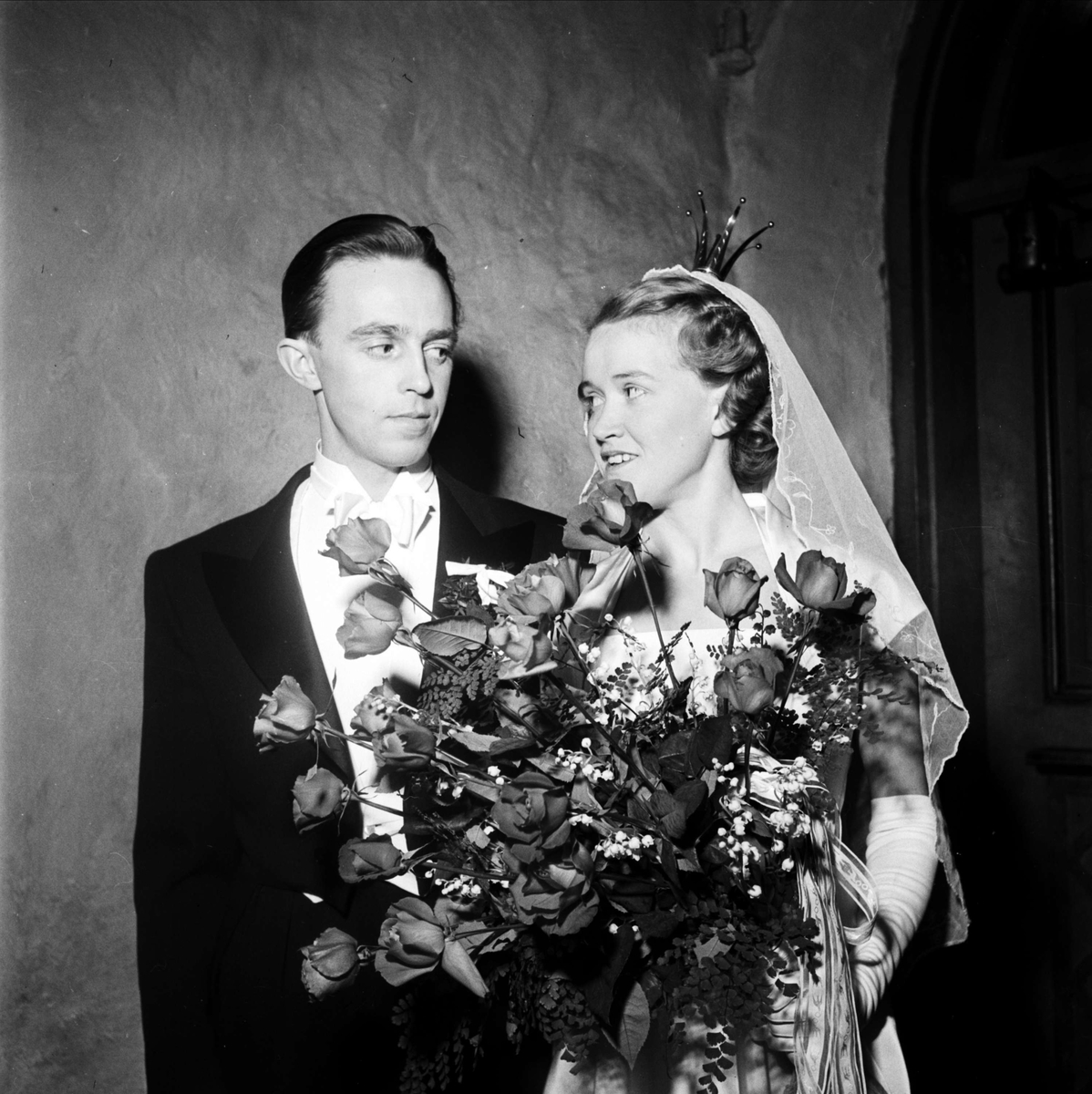 Bröllop - brudpar 1953