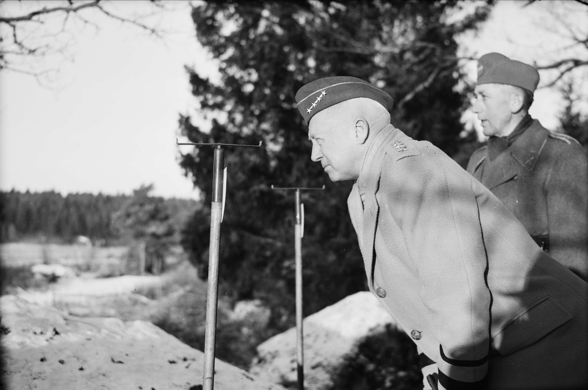 General George S Patton på Uppsalabesök, november 1945