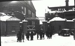 Inngangspartiet til Akers mek. Verksted