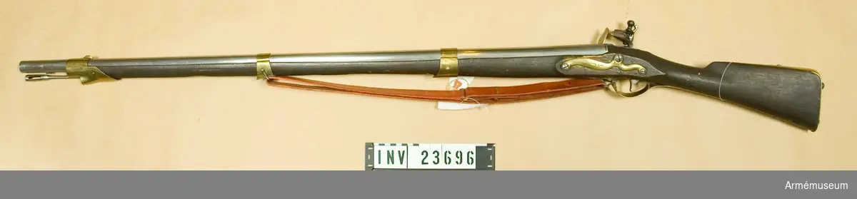 Gevär m/1805 med fintlås, förändrad från m/1762.