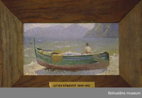 Båtstudie från Capri [Målning] - Bohusläns museum / DigitaltMuseum