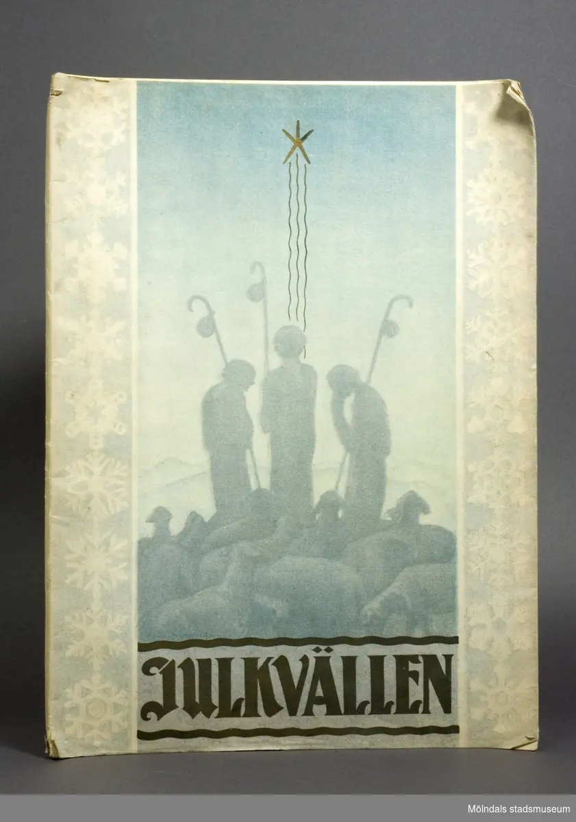 Julkvällen 1919. Lyxupplaga av Publicistklubbens jultidning. Redaktör: Waldemar Swahn. Illustrationer: Åhlén & Åkerlunds Grafiska Anstalt. 
