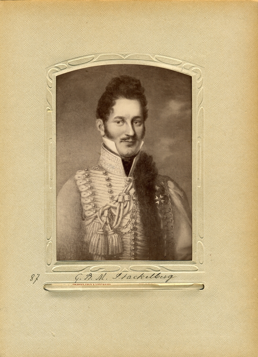 Porträtt av friherren och Överpostdirektören i Postverket 1830-1831, Magnus Stackelberg.
