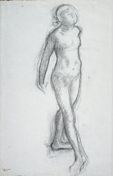 Studie av en 14 år gammel danserinne [Tegning]