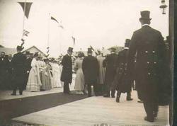 Kongebesøket i 1907, Ved velkomsten