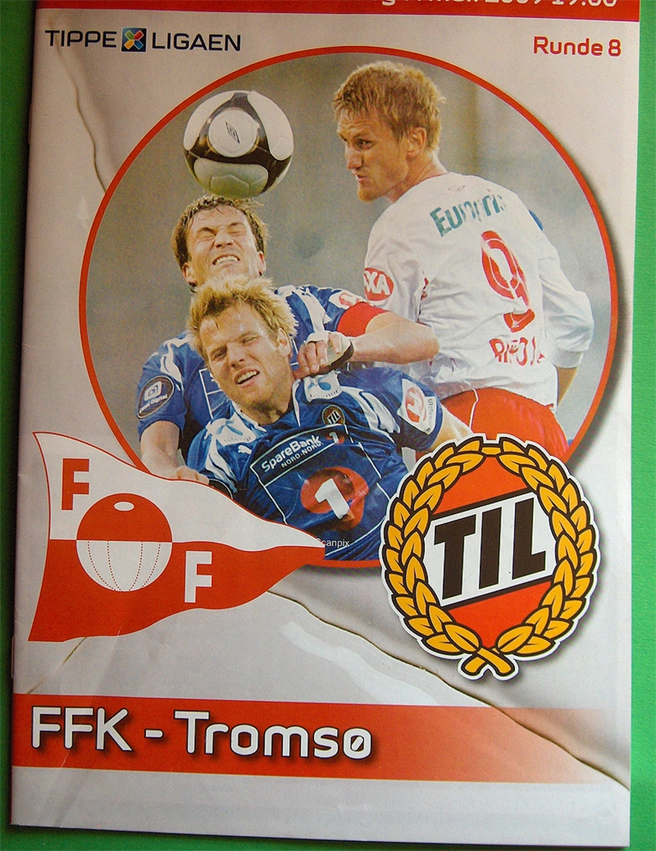 Kampprogram fra kampen FFK-Tromsø 7.5.2009.