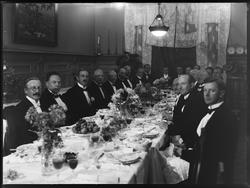 Selskap, festsal, interiør, gruppe, fest, oppdekning, matser