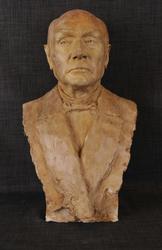 Telebonden, Stortingsmann T. Sølverud [Gipsskulptur]