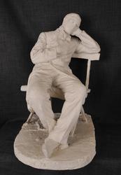 Det er en bitter kvide, J. S. Welhaven, utkast [Gipsskulptur