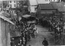 Mai-juni 1945. Fra avskjedsfesten for de russiske krigsfange