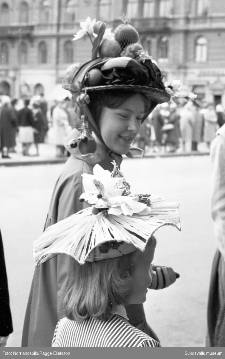 Hattparaden i Sundsvall 1961.