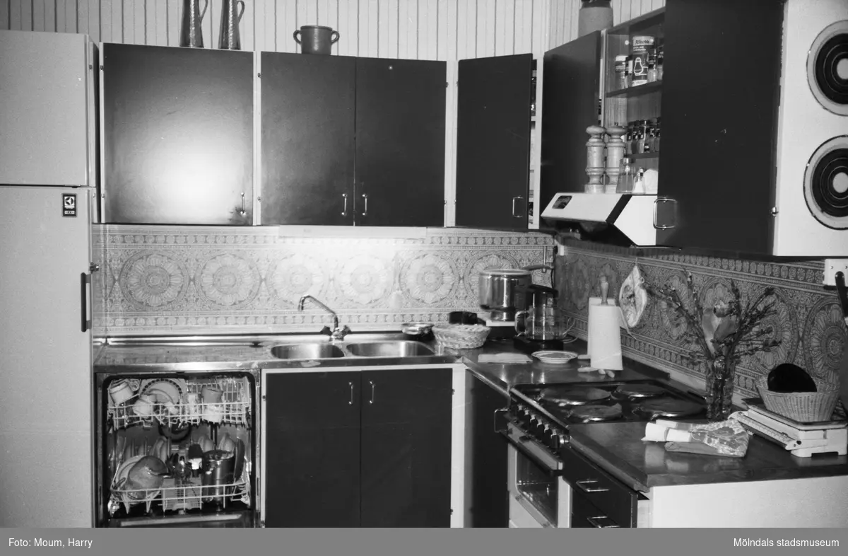 Kök på Sagåsens vårdhem i Kållered, år 1983.