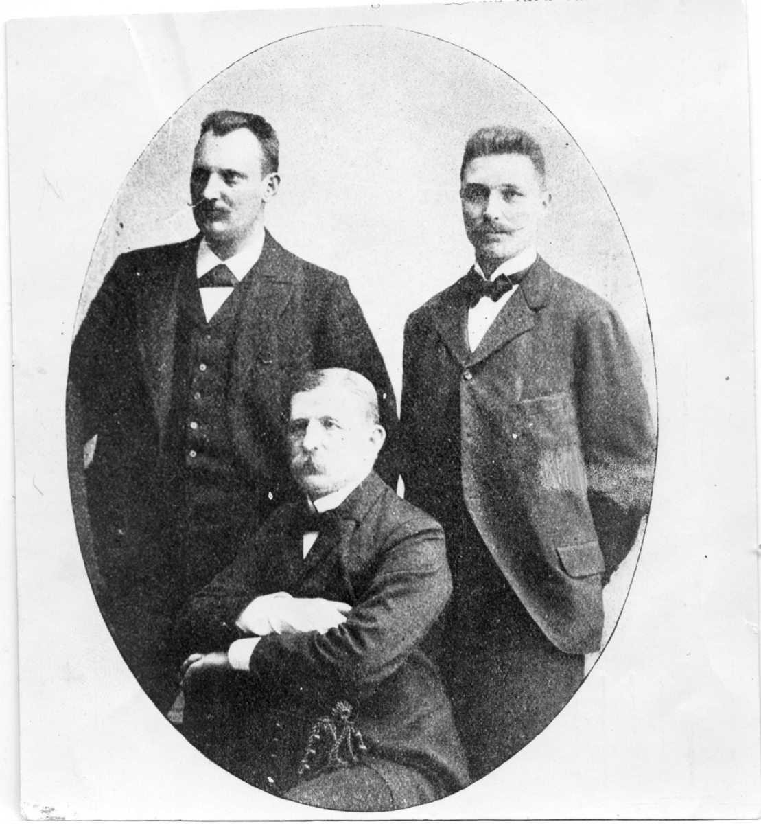 Expeditionskåren 1897: Fraenkel, Andrée, Strindberg.
