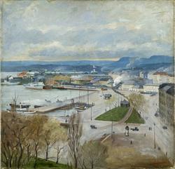 Rådhusplassen [Oljemaleri]