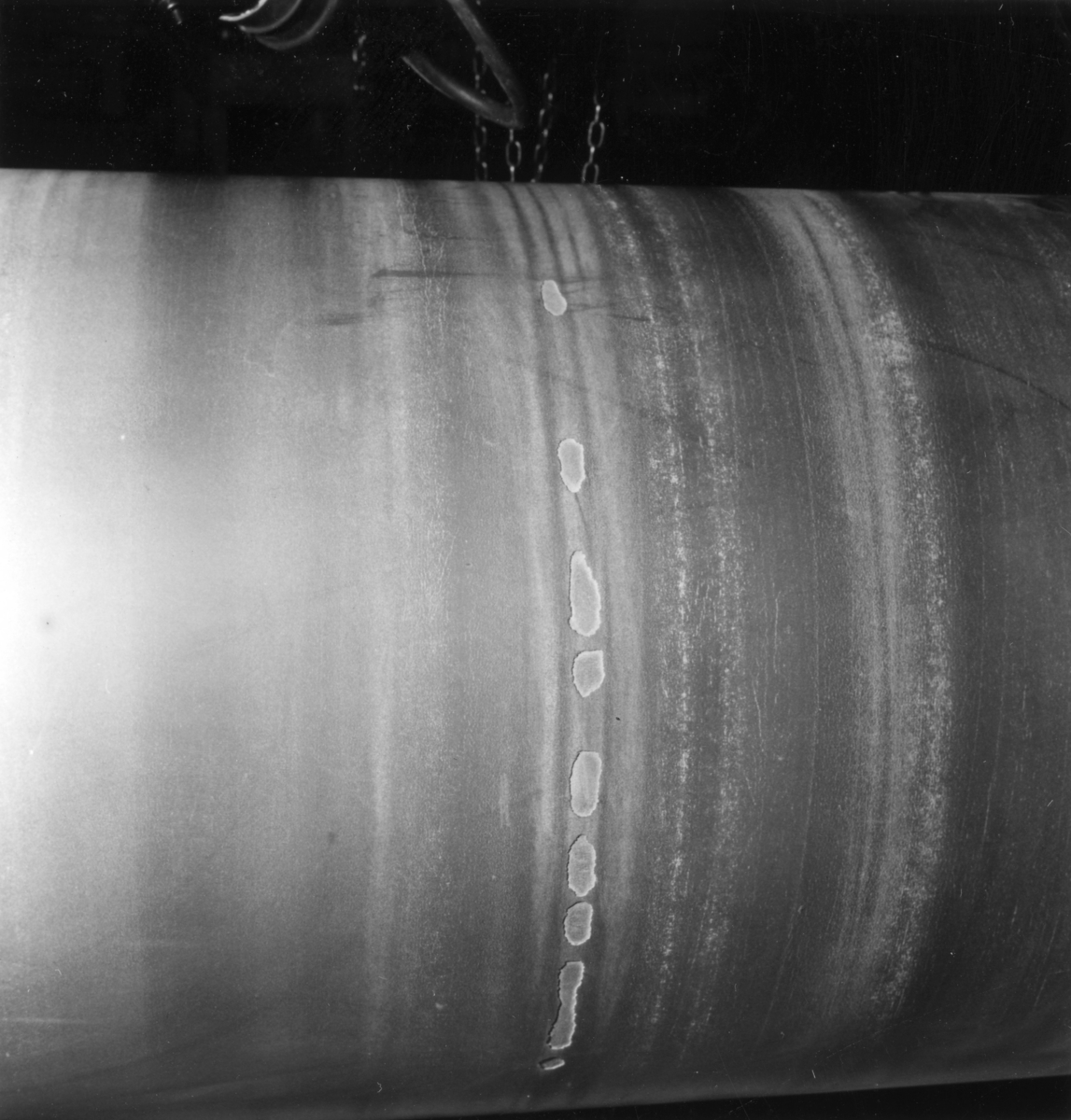 PM 2, skada på cylinderpress på Papyrus, den 3/1-1961.
