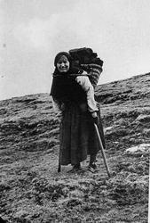 Portrett av eldre kvinne, Shetland