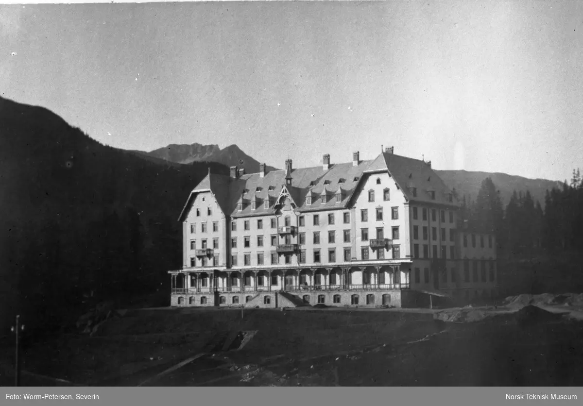 Postkort fra sanatorium for lungsyke i Davos