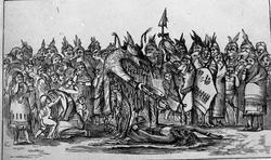 ...indianernes Medicinmand praktiserende. Fig. 63