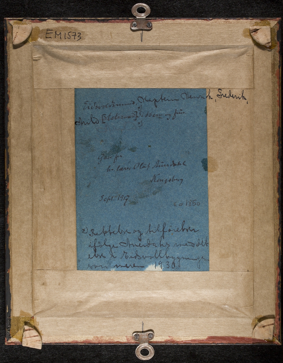 Portrett av Henrik Frederik Arild Sibbern og hans kone Maren Dorothea Steensen ca 1850-55.