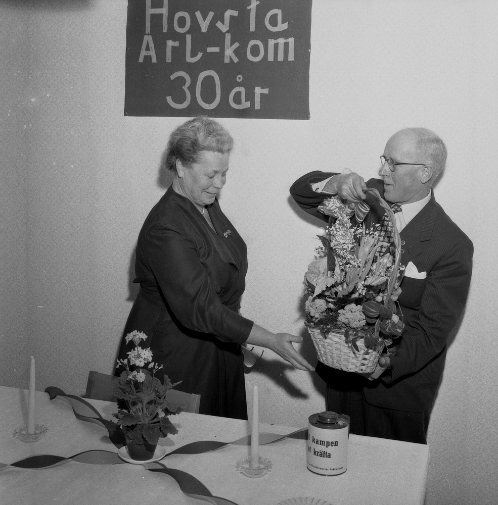 Kommunjubileum i Hovsta.
31 januari 1955