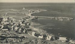 Prospektfotografi tatt fra Godøyfjellet ut mot Alnes og Alne