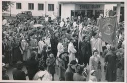 Russefeiring 1950. Namsos. I barnetoget