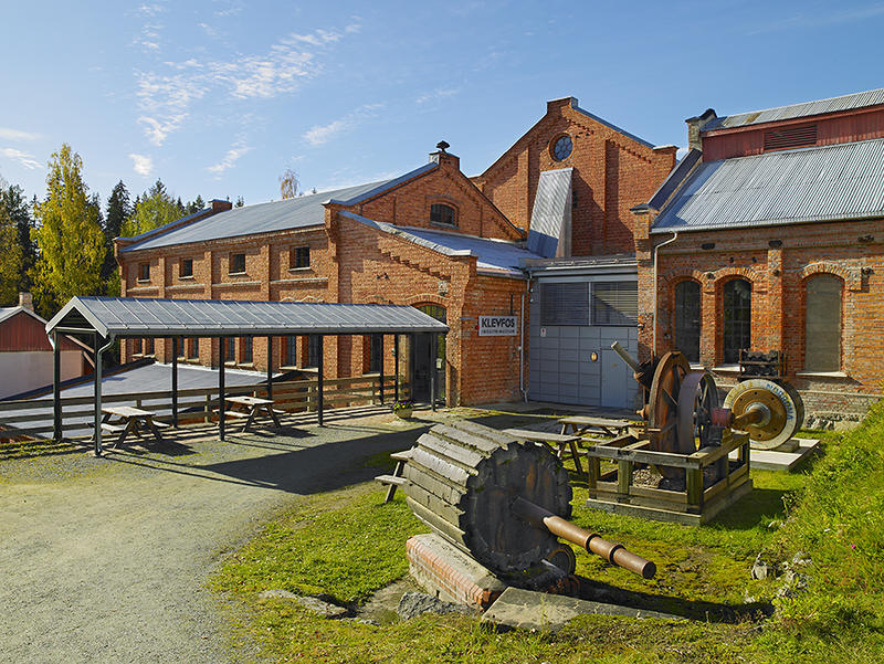 Klevfos Cellulose & Paper Mill, one of Norway’s smallest paper mills–now an industrial museum.