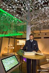 Fra åpningen av utstillingen «Det fantastiske treet» på Nors